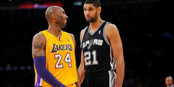 名记：认为科比历史地位高于邓肯的简直荒谬；邓肯第七科比第十